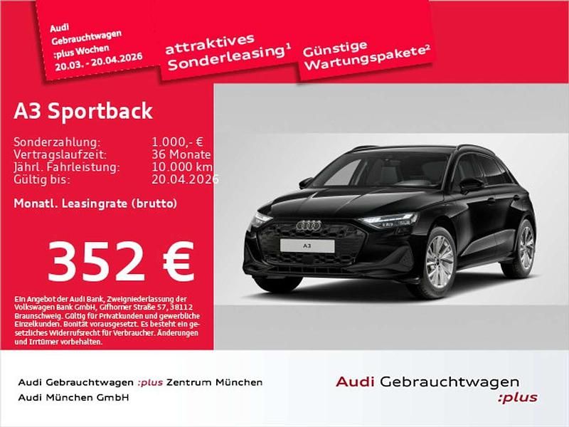 Gebraucht Audi A3 Sport 204 PS (150 kW) 2025 Mythosschwarz metallic Limousine