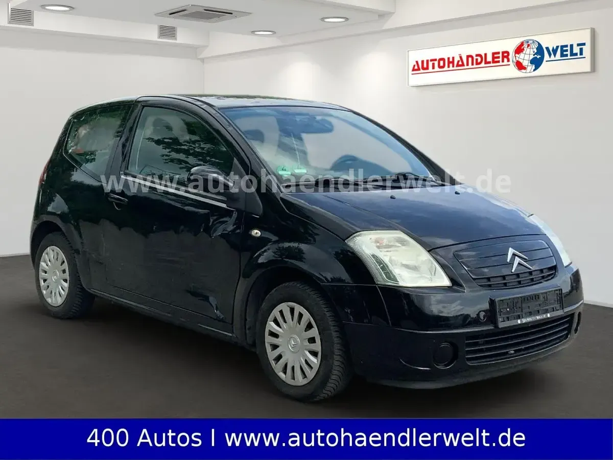 Gebraucht Citroën C2 Comfort 73 PS (53 kW) 2007 Schwarz Kleinwagen