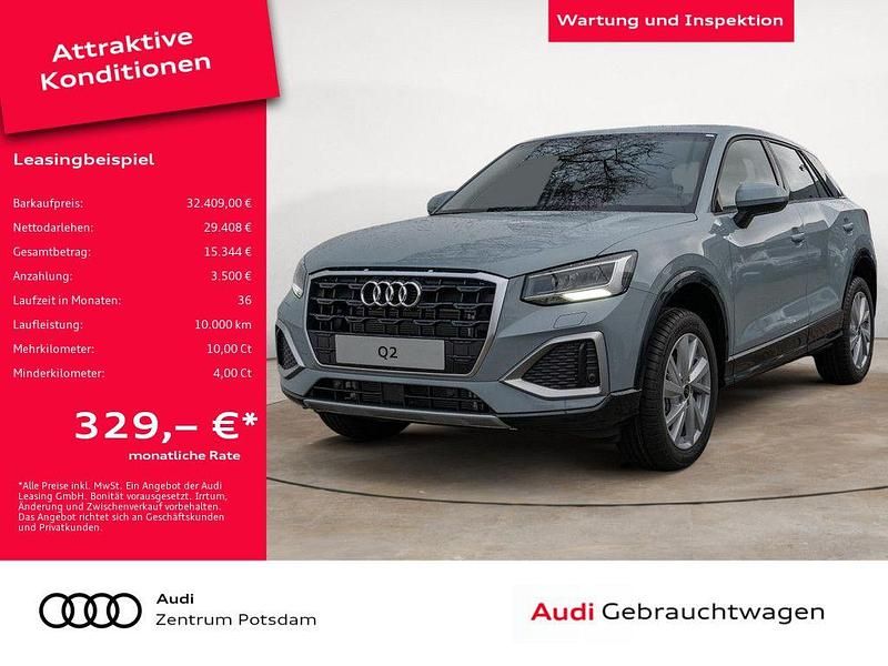 Pfeilgrau perleffekt Gebraucht 2025 Audi Q2 Advanced Plus SUV | 32.409 € (Etwas zu teuer) - Bild 1/4