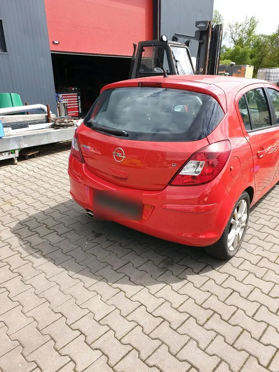 Gebraucht Opel Corsa 60 PS (44 kW) 2008 Rot Kleinwagen