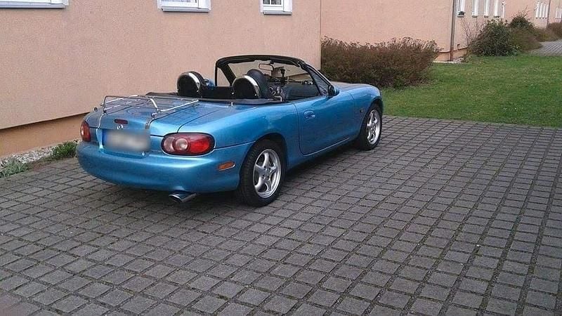 Gebraucht Mazda MX5 110 PS (80 kW) 2001 Blau Cabrio