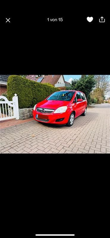 Gebraucht Opel Zafira 125 PS (91 kW) 2008 Rot Van / Kleinbus