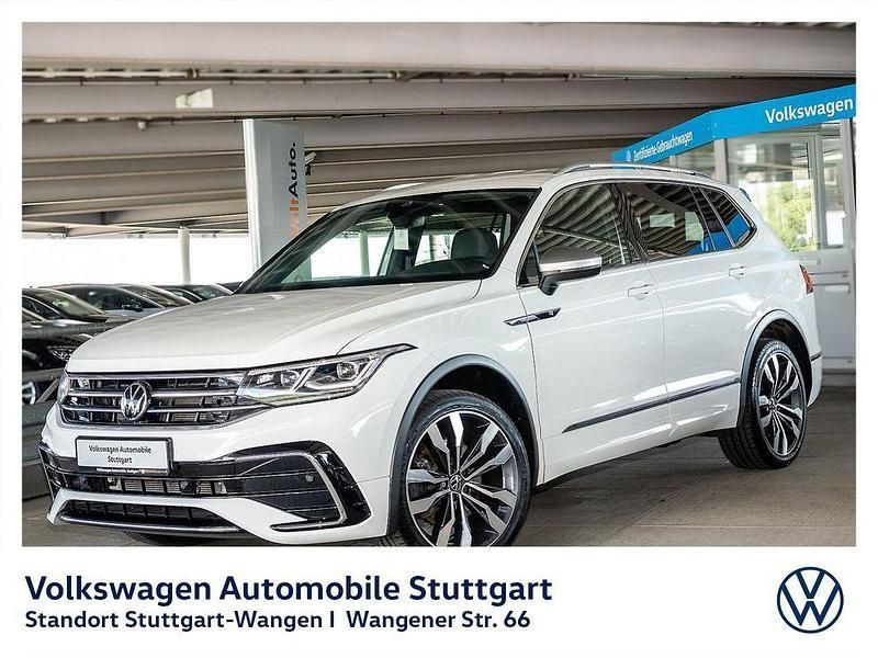 Weiß Gebraucht 2022 VW Tiguan Allspace R-line SUV | 35.830 € (Fairer Preis) - Bild 1/2