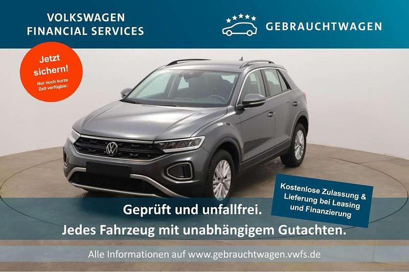Indiumgrau metallic Gebraucht 2023 VW T-Roc SUV | 20.210 € (Superpreis) - Bild 1/4