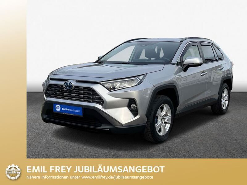 Silber metallic Gebraucht 2021 Toyota RAV4 Hybrid Team SUV | 32.450 € (Fairer Preis) - Bild 1/4