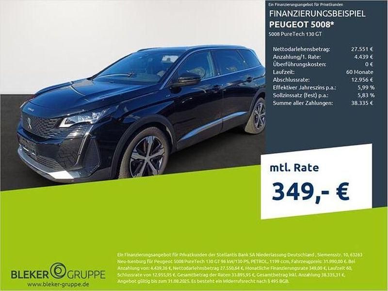 Schwarz Gebraucht 2023 Peugeot 5008 GT Van / Kleinbus | 31.390 € (Etwas zu teuer) - Bild 1/3