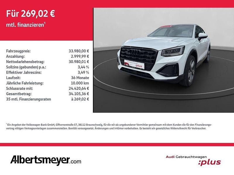 Gletscherweiß metallic Gebraucht 2024 Audi Q2 Advanced Plus SUV | 33.980 € (Fairer Preis) - Bild 1/4