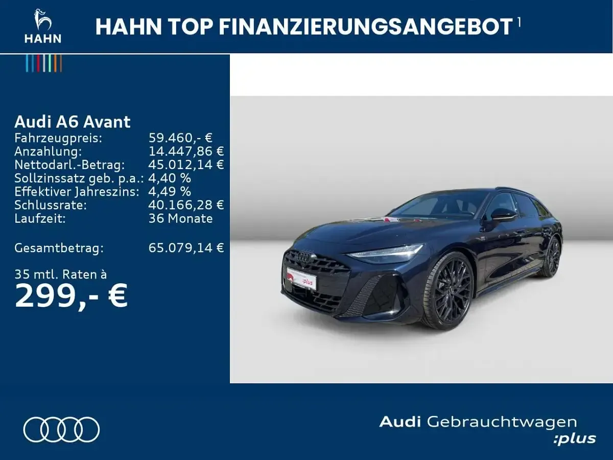 Gebraucht Audi A6 Edition .1 204 PS (150 kW) 2025 Firmamentblau metallic Kombi