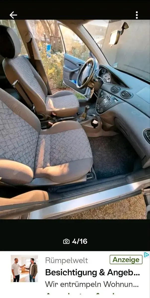 Gebraucht Ford Focus 101 PS (74 kW) 2001 Silber Limousine