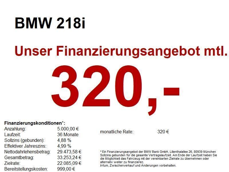 Grau Neu 2025 BMW 218 Van / Kleinbus | 35.467 € (Superpreis) - Bild 1/4