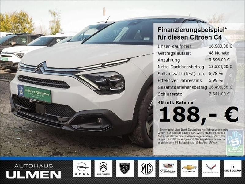 Weiss Gebraucht 2023 Citroën C4 Feel Limousine | 16.980 € (Superpreis) - Bild 1/4