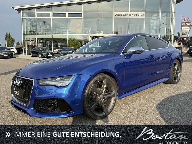 Blau metallic Gebraucht 2015 Audi RS7 Advanced Plus Kleinwagen | 56.900 € (Fairer Preis) - Bild 1/4
