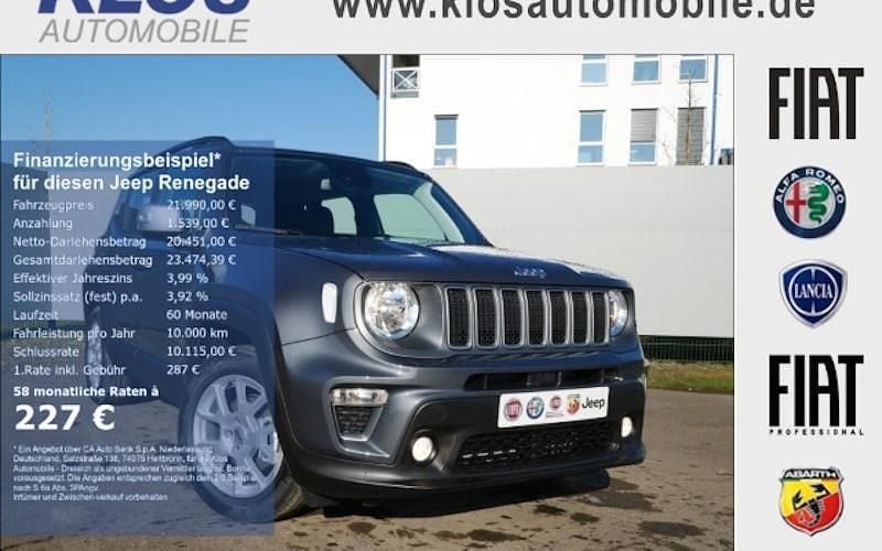 Sting gray Gebraucht 2022 Jeep Renegade Limited SUV | 21.990 € (Superpreis) - Bild 1/4
