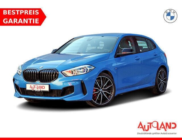 Blau Gebraucht 2021 BMW 128 Performance Limousine | 32.490 € (Fairer Preis) - Bild 1/4