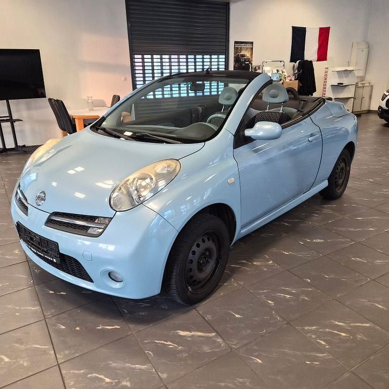 Blau Gebraucht 2007 Nissan Micra C+C Tekna Cabrio | 1.499 € - Bild 1/4