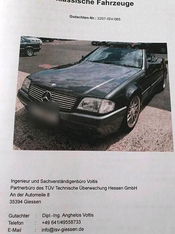 Second-hand Mercedes SL300 1992 Negru Cabrio