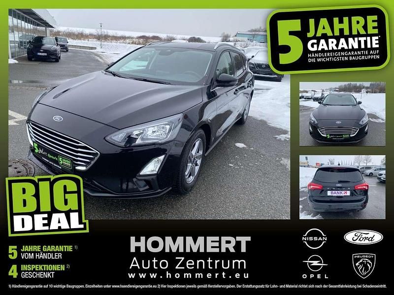 Obsidianschwarz (metallic) Gebraucht 2021 Ford Focus Cool & Connect Kombi | 14.890 € (Guter Preis) - Bild 1/4