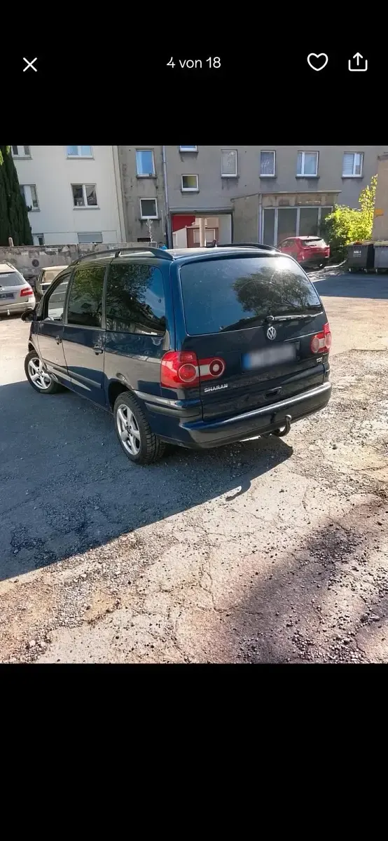 Gebraucht VW Sharan 116 PS (85 kW) 2007 Blau Van / Kleinbus