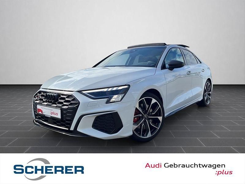 Gletscherweiß metallic (metallic) Gebraucht 2021 Audi S3 Ambiente Limousine | 41.590 € (Etwas zu teuer) - Bild 1/4