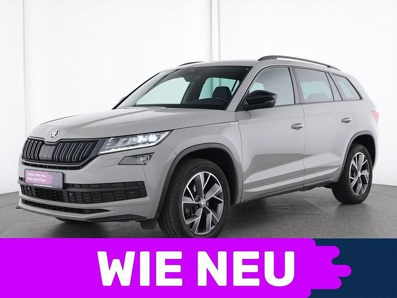 Grau Gebraucht 2021 Skoda Kodiaq SportLine SUV | 30.199 € (Guter Preis) - Bild 1/4