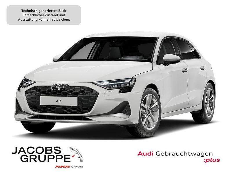 Weiß Gebraucht 2024 Audi A3 Sportback Advanced Kleinwagen | 27.680 € (Superpreis) - Bild 1/4