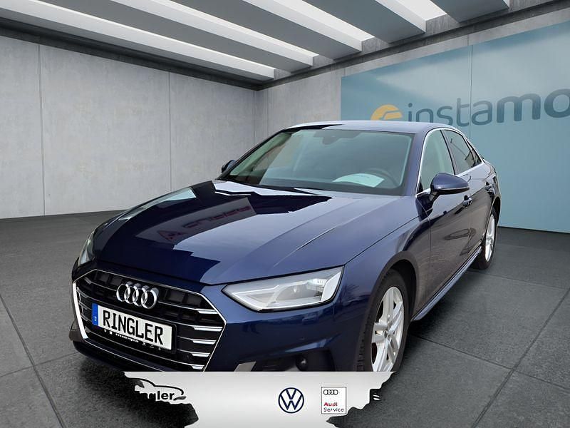 Blau Gebraucht 2020 Audi A4 Advanced Limousine | 23.099 € (Guter Preis) - Bild 1/4
