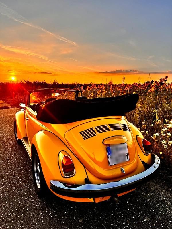 Gelb Gebraucht 1972 VW Käfer Cabrio | 19.000 € - Bild 1/4