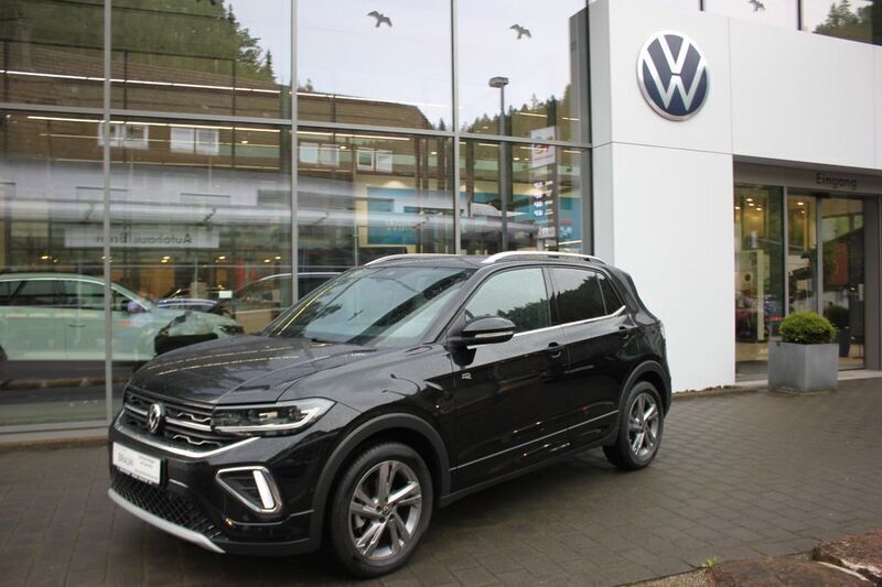 Schwarz deep black perleffekt metallic Gebraucht 2024 VW T-Cross R-line SUV | 26.990 € (Etwas zu teuer) - Bild 1/4