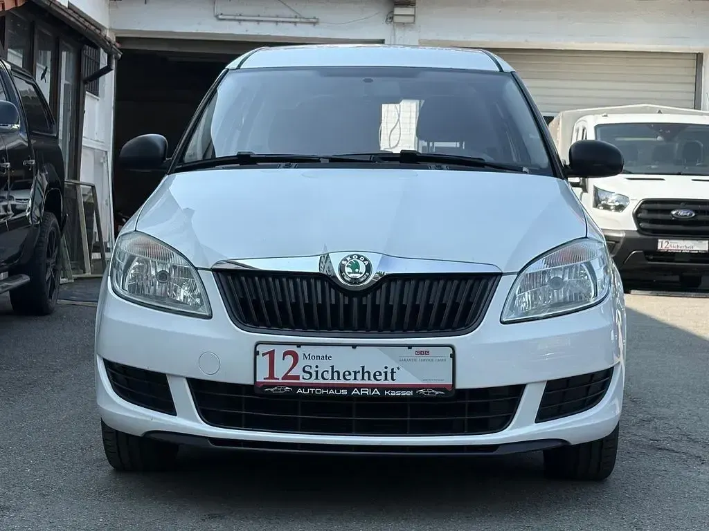 Gebraucht Skoda Roomster Plus Edition 69 PS (50 kW) 2011 Weiß Van / Kleinbus
