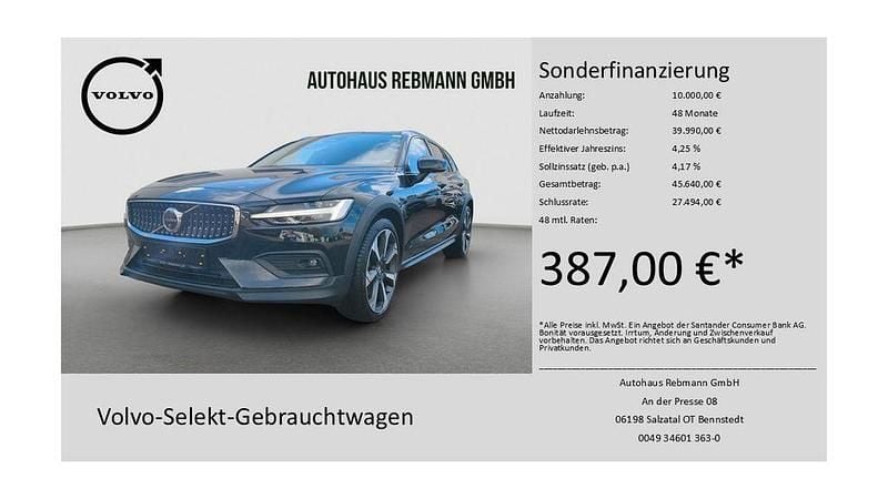 Schwarz Gebraucht 2024 Volvo V60 CC Ultimate Kombi | 47.776 € (Fairer Preis) - Bild 1/4
