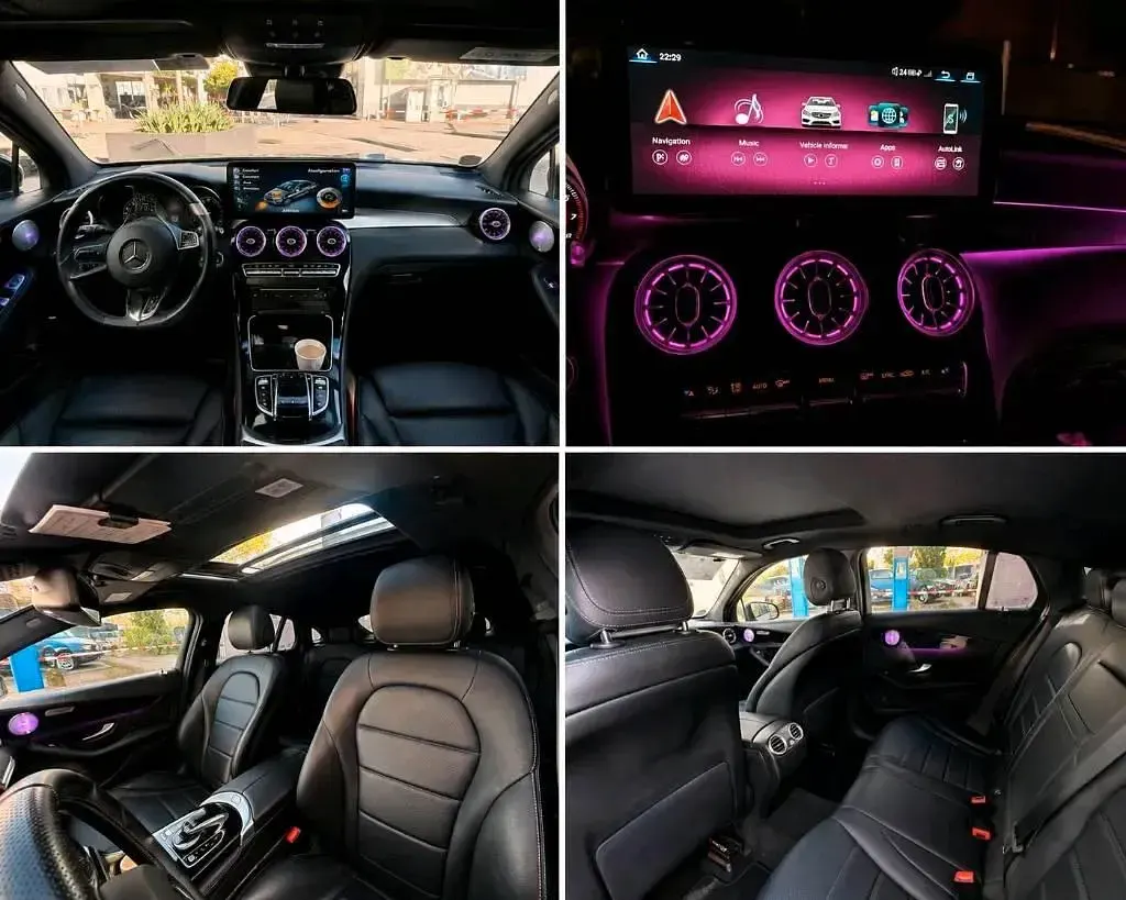 Gebraucht Mercedes GLC250 AMG line 211 PS (155 kW) 2019 Blau Coupé
