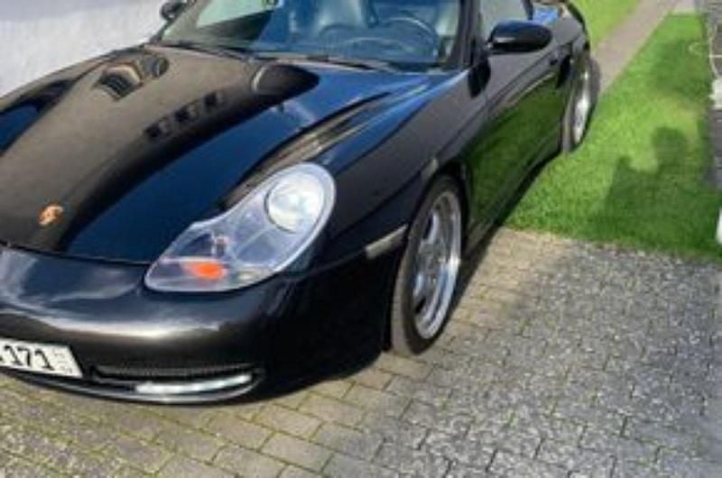 Schwarz Gebraucht 1998 Porsche 986 Boxster Cabrio | 13.500 € (Fairer Preis) - Bild 1/4