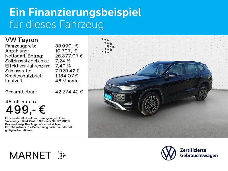 Gebraucht VW Tayron Life 150 PS (110 kW) 2025 Grenadillschwarz metallic SUV