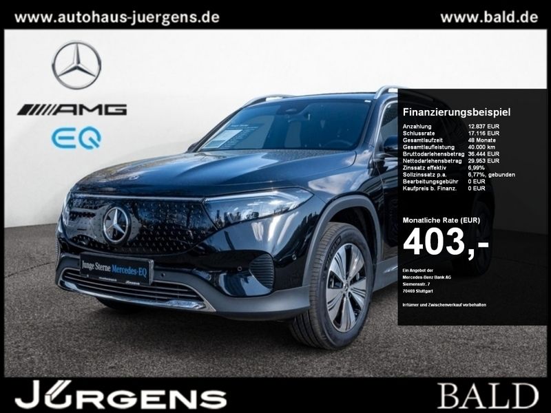 Metalliclack kosmosschwarz Gebraucht 2024 Mercedes EQB300 Progressive SUV | 42.290 € (Teuer) - Bild 1/4