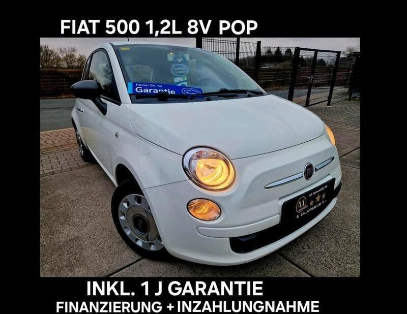Weiß Gebraucht 2015 Fiat 500 Pop Kleinwagen | 6.199 € (Guter Preis) - Bild 1/4
