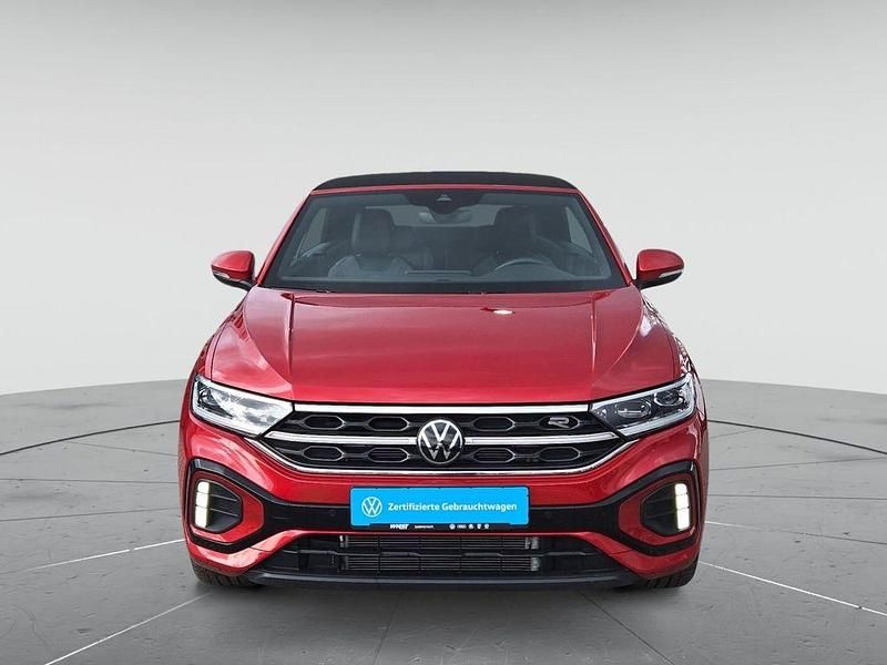 Gebraucht VW T-Roc Cabriolet R-line 150 PS (110 kW) 2025 Kings red metallic schwarz Cabrio