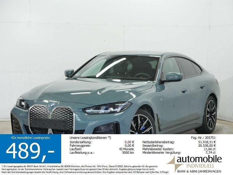 Cape york grün met. Gebraucht 2025 BMW i4 M Sport Limousine | 51.839 € (Superpreis) - Bild 1/4
