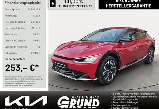 Rot / runwayred (metallic) Gebraucht 2023 Kia EV6 Air SUV | 32.880 € (Guter Preis) - Bild 1/4