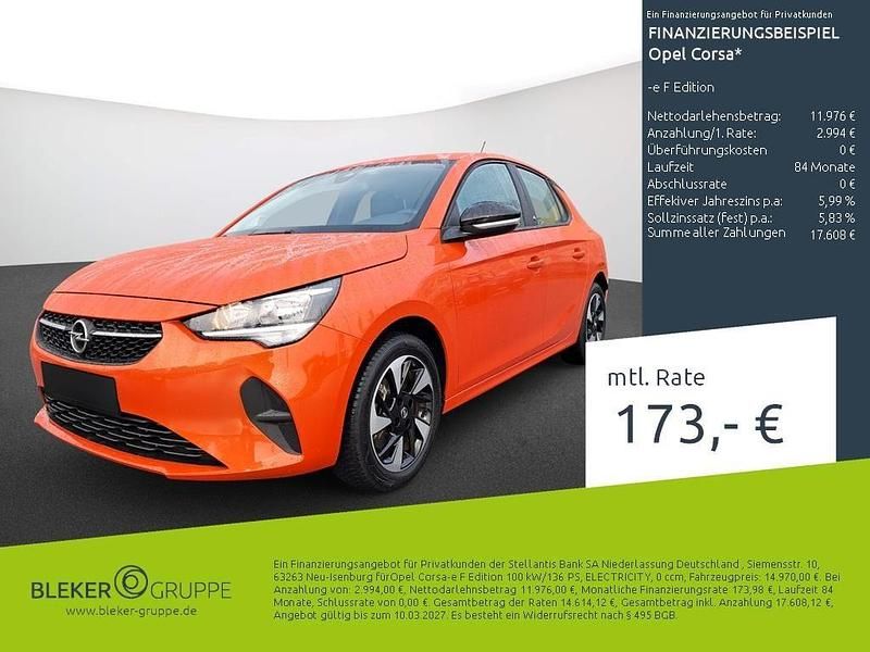 Gebraucht Opel Corsa-e Edition 100 kW (136 PS) 2022 Power orange/dynamik orange Kleinwagen