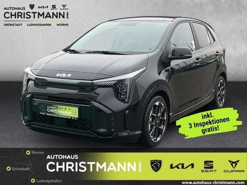 Aurora black pearl Gebraucht 2025 Kia Picanto GT-Line Kleinwagen | 18.890 € (Superpreis) - Bild 1/4