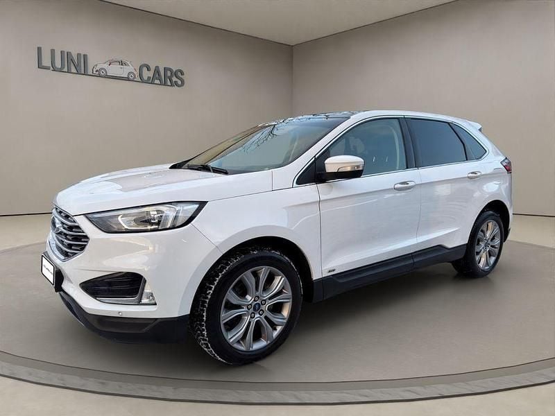 Weiß Gebraucht 2019 Ford Edge Titanium SUV | 24.890 € (Superpreis) - Bild 1/4