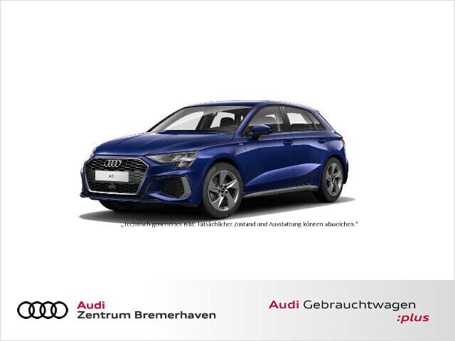 Navarrablau Gebraucht 2020 Audi A3 S-Line | 22.981 € (Guter Preis) - Bild 1/4