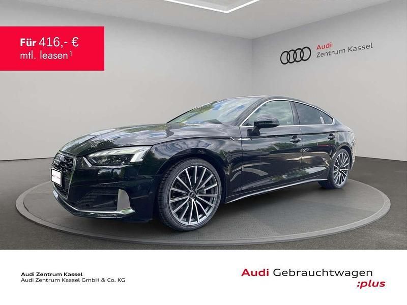 Mythosschwarz metallic Gebraucht 2024 Audi A5 Sportback Advanced Plus Limousine | 46.990 € (Teuer) - Bild 1/3