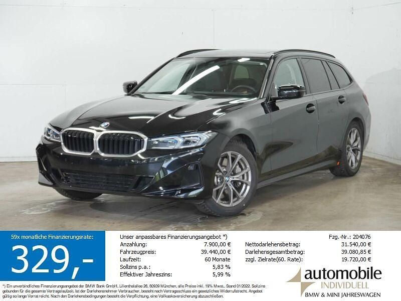 Saphirschwarz met. Gebraucht 2024 BMW 330 Comfort Edition Kombi | 39.350 € - Bild 1/4