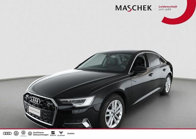 Mythosschwarz metallic Gebraucht 2024 Audi A6 Advanced Plus Limousine | 50.940 € (Superpreis) - Bild 1/4