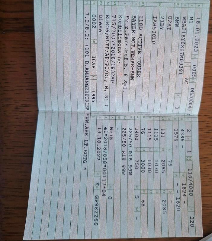 Gebraucht BMW 218 Active Tourer 150 PS (110 kW) 2023 Weiß Van / Kleinbus