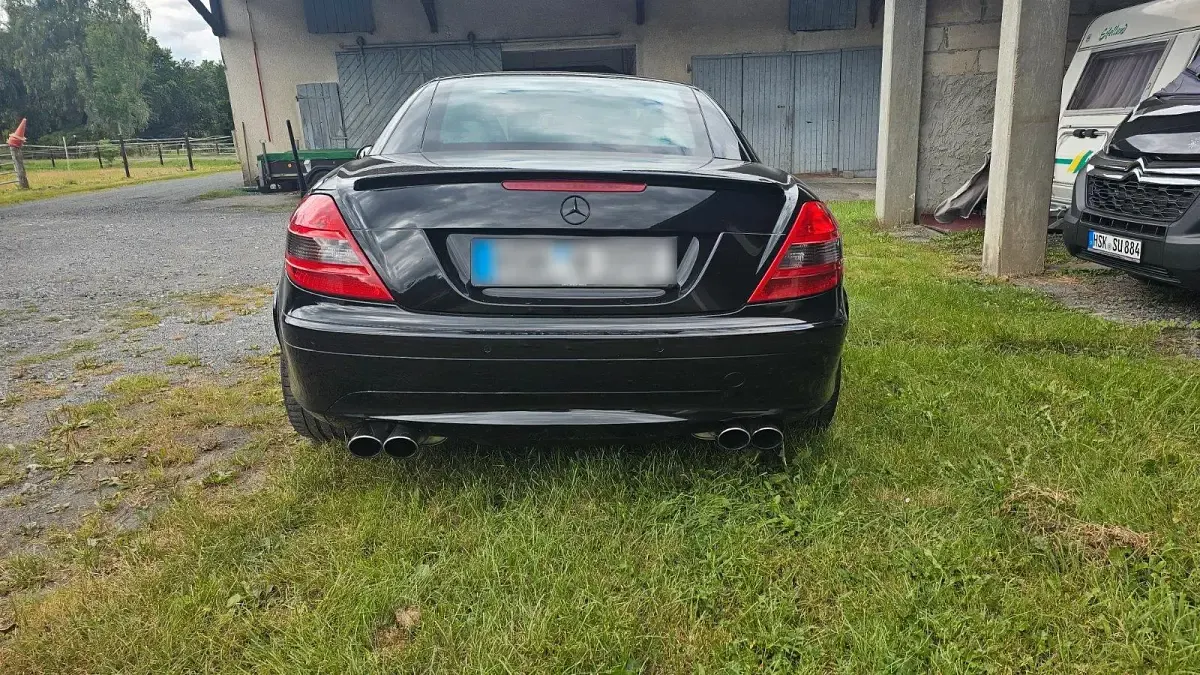 Gebraucht Mercedes SLK200 163 PS (119 kW) 2007 Schwarz Cabrio