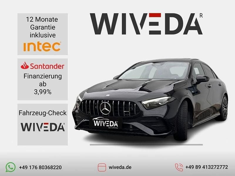 Schwarz Gebraucht 2023 Mercedes A35 AMG AMG Limousine | 41.999 € - Bild 1/4