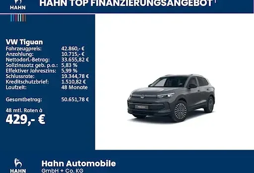 Neu VW Tiguan Life 150 PS (110 kW) 2026 Grau SUV