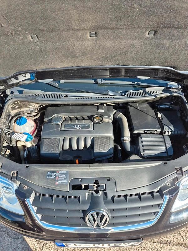 Gebraucht VW Touran Conceptline 102 PS (75 kW) 2006 Schwarz Van / Kleinbus